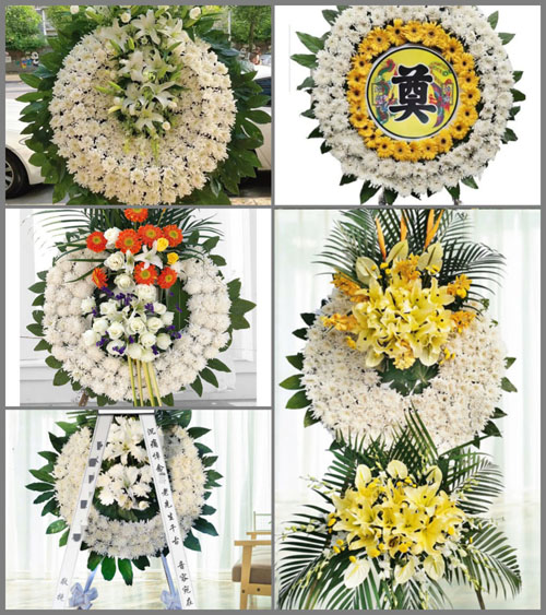 湖北黄冈市英山县温泉镇百丈河村花圈速递